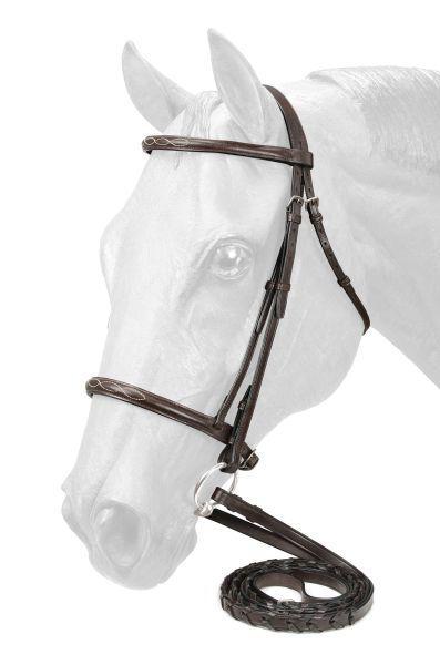 Equiroyal Fancy Stitched Raised Snaffle Bridle